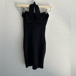 NBD Black Halter Dress